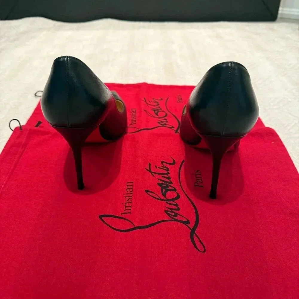 AUTHENTIC  Black 100mm Decolette 554, Christian Louboutin, 36.5 (Not For Bundle) - Picture 4 of 15